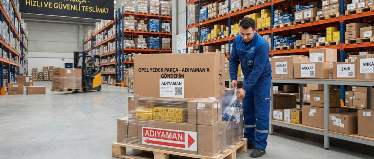 Adıyaman'a Opel Yedek Parça Gönderimi