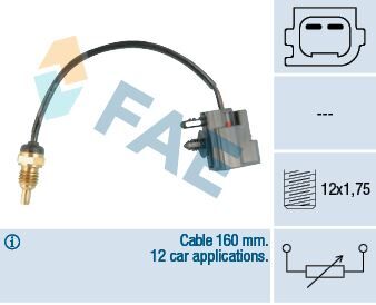 Hararet Müşürü Ford Connect 98> 1.8 Tdci Silindir Kapağına Gelen FAE 32426