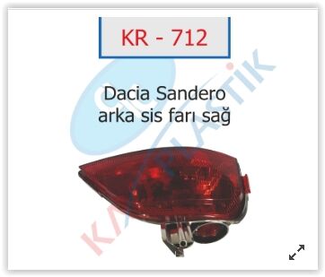Arka Sis Far Lambası Sağ Symbol-Mgn 4-Sandero Joy Model KAYA KR712