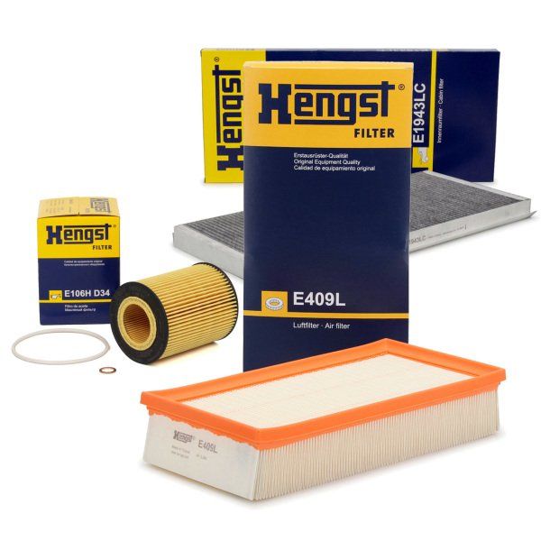 Bmw X5 E53 Kasa 3.0i Benzinli Periyodik Bakım Filtre Seti Hengst Marka E106HD34 - E409L - E1943LC