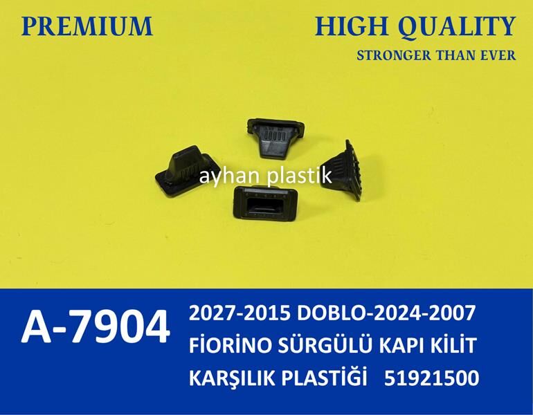 Sürgülü Kapı Kilit Karşılık Plastiği Fıat Fiorino 07> Doblo Iıı 09> AYHAN A7904