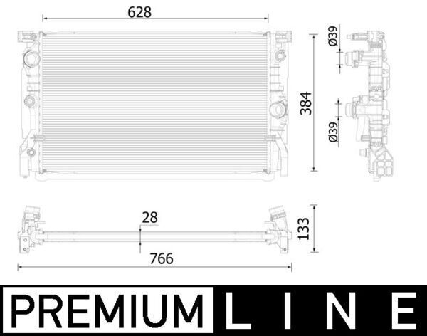 Motor Su Radyatoru Bmw B47 G30 G31 MAHLE CR2325000P