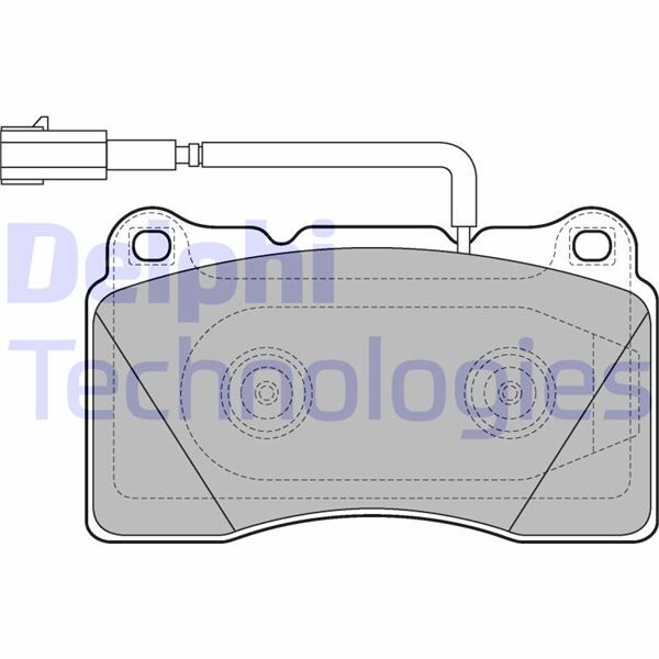 Fren Balatası Ön Fişli Alfa Romeo Gıulıetta 10> 1.4Tb 1.6D Mtj 1.8Tb 2.0D Mtj DELPHI LP2221
