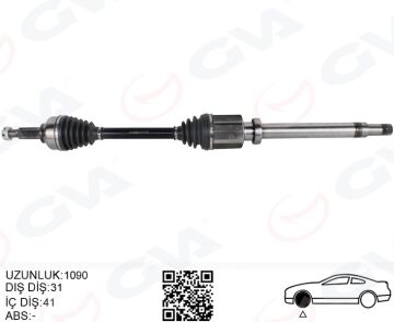 Aks Komple Sağ Ön Ford Custom 12> 2.2 Tdci Kısa Şase GVA 4435032
