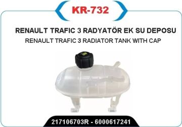 Yedek Su Deposu Genleşme Kavanozu Opel Vıvaro B 14> Renault Trafıc Iıı 14> Opel Vıvaro B 14<19 1. 6Dci R9m Kapaklı KAYA KR732