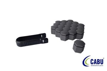 Bijon Kapağı Kömür Metalik 17X23mm Corsa C-D-E. Astra G-H. Zafıra.Merıva.Adam 20 Adet 220644 CABU 220656