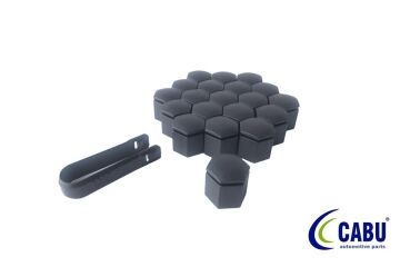Bijon Kapağı Siyah 22X27mm Astra F-G-H. Corsa B-C-D.Vectra A-B. Zafıra B.Omega B 20 Adet 220644 CABU 220662