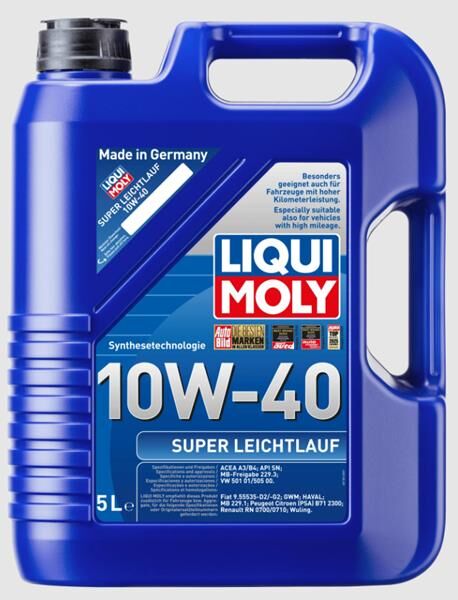 Motor Yağı Super Leichtlauf 10W-40 Sentetik 5 Litre LIQUIMOLY 9505