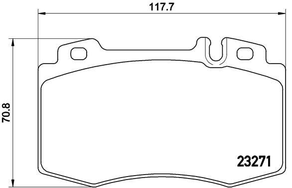 Fren Balatası On Mercedes Cl203 W220 C215 W221 W163 R129 BREMBO P50041