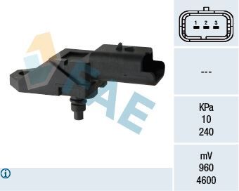 Basınc Sensoru Map Psa P206-P207-P307-P308-P407-P508-Partner-Berlıngo-C2-C3-C4-C5-Jumpy- Expert-Xs Ara 1.6-2.0Hdi . Ford Focus-Kuga-Fıesta 1.6-2.0 Tdcı . Mını W16 R55 R56 FAE 15046