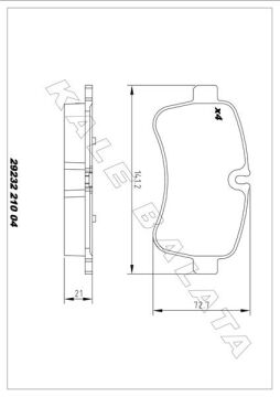 Arka Balata Iveco Daıly Iı-Iıı 06 > KALE 29232 210 04 MSH KD20