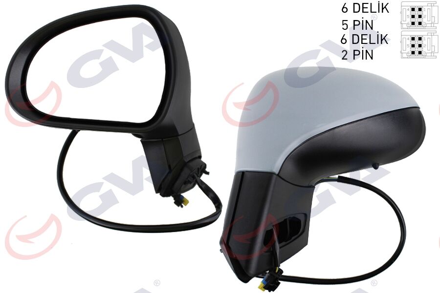 Dış Dikiz Aynası Sol 207 06> Elektrikli Isıtmalı Sinyalli Astarlı Konveks Vm-6207Ehpl GVA 1043261