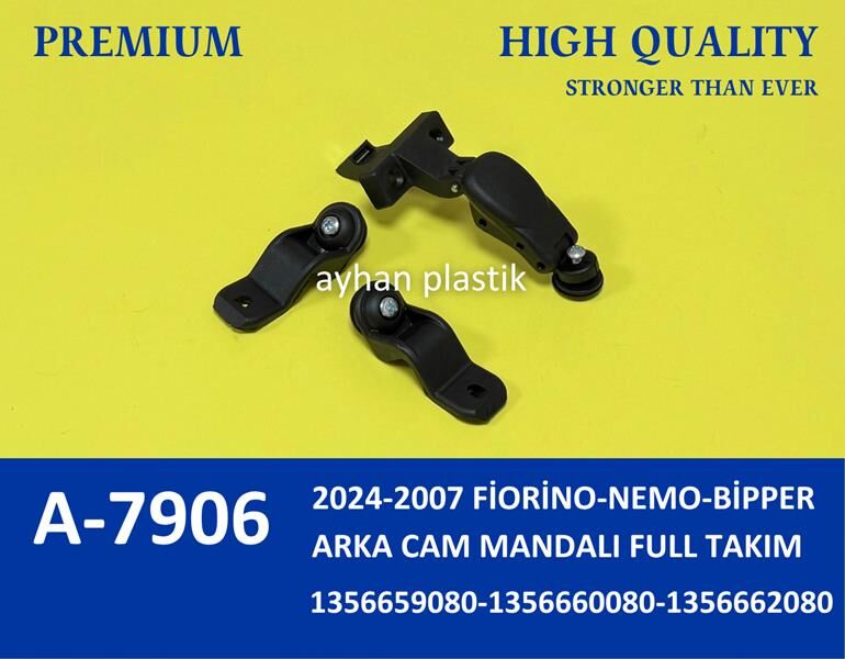 Arka Cam Mandalı Full Takım Fıat Fiorino 07>24 Psa Nemo-Bipper AYHAN A7906