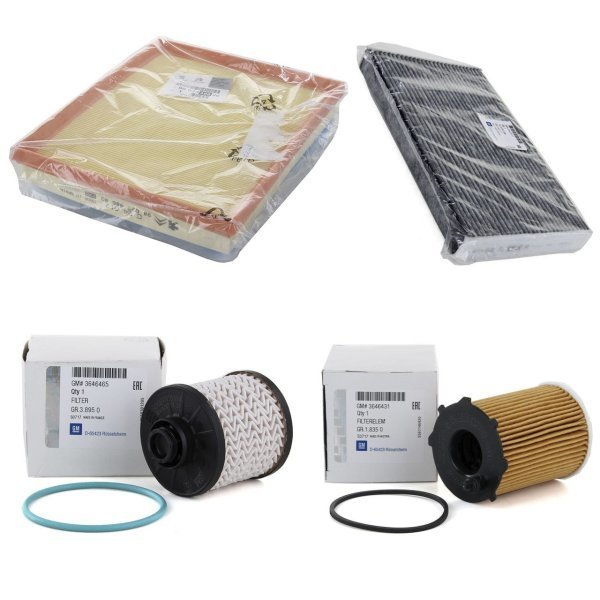 Opel Crossland X 1.6 Dizel Bakım Filtre Seti Orjinal