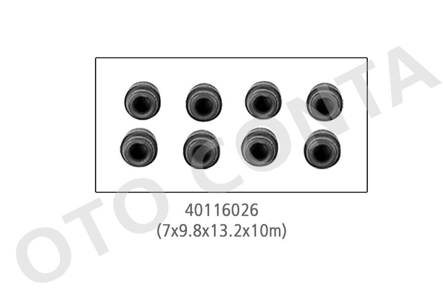 Subap Keçesi Tk R9-R12 1400- R19 1.2-1.4 8V-Clıo 1.4-1.6- Mgn- Lgn 1.4-1.6 8V- Master- Kng 8 Ad V OTOCONTA 40116026