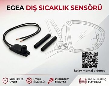 Ayna Dış Sıcaklık Isı Sensörü Müşürü Fıat Egea AFT 735646188