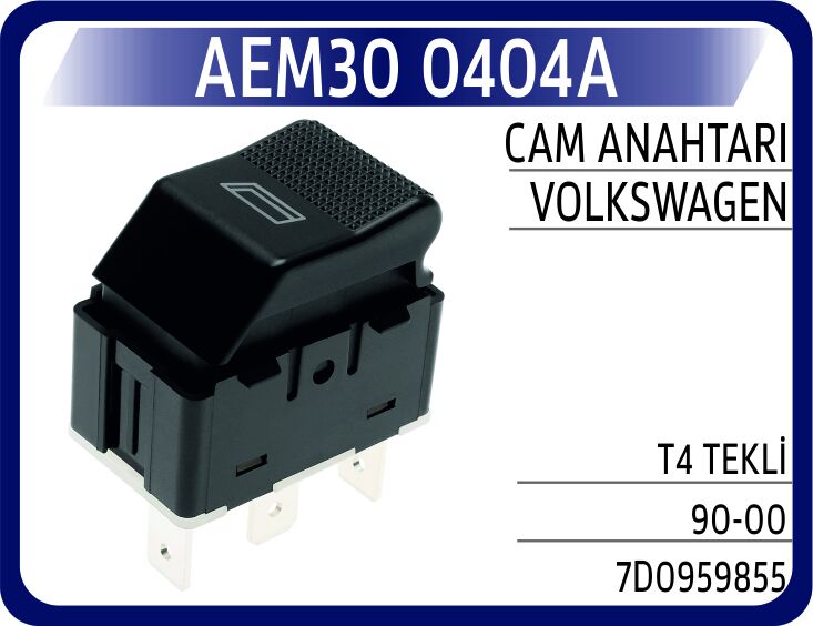 Cam Anahtarı T4 Tekli 90-00 AEM30 0404A
