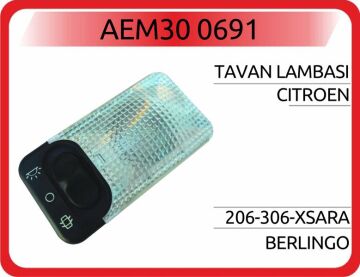 Tavan Lambası Peugeot Partner-Berlıngo-P206-P306-P406-P806-Evasıon-Xsara-Xantıa-Xsara Pıcasso 97-08 AEM30 0691