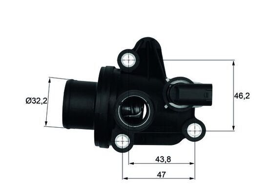 Termostat 87 C Mercedes Om668 W168 W414 MAHLE TI12.87