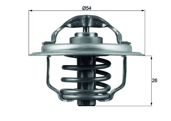 Termostat 87C Golf V-Vı-Plus-Jetta Iıı-Passat-Tıguan-A3-A6-Leon 2.0Tdı Bma Bkp Bkp-Bkd-Cbab-Cbda MAHLE TX111.87D