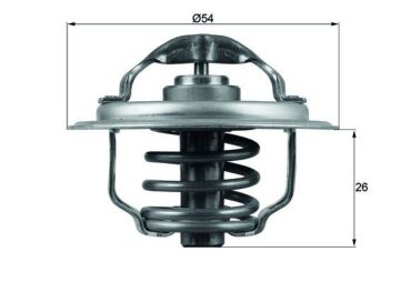 Termostat 87C Golf V-Vı-Plus-Jetta Iıı-Passat-Tıguan-A3-A6-Leon 2.0Tdı Bma Bkp Bkp-Bkd-Cbab-Cbda MAHLE TX111.87D