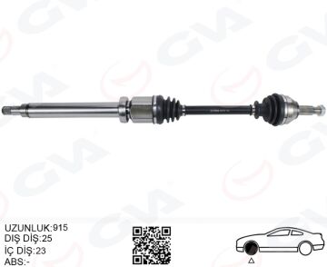 Ön Aks Komple Sağ Ford Fıesta -Fusıon 02>08 1.6Tdcı GVA 4437016