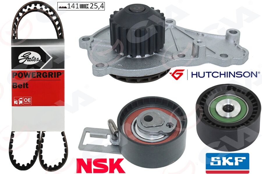 Devirdaimli Eksantrik Gergi Kiti 141 Diş P207-P208-P301-P308-P508-P2008-P3008-P5008 08> Partner-Be Rlıngo-Rıfter-Jumpy-C5-C4-Ds4-C3-Ds3-Ds5-C-Elysee 1.6 Hdı Dv6c Dv6dted- Focus Iıı 1.6 Tdci 11>Courie GVA 59WPK4325G