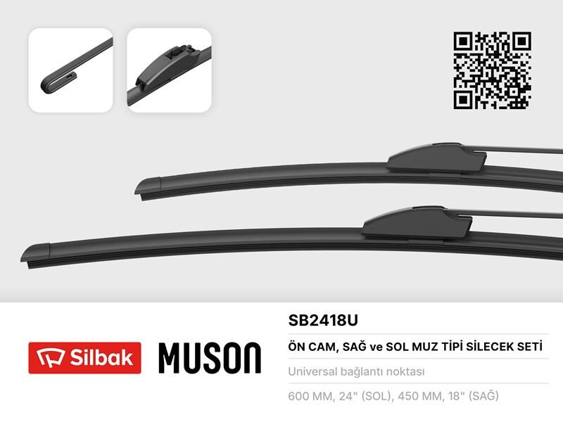 Ön Silecek Süpürgesi Takımı Opel Insıgnıa A 08>17 600Mm-450Mm SILBAK SB2418U