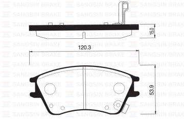 Ön Balata Disk Hyundaı Elantra Xd 1.5 00-06 SANGSIN SP1147