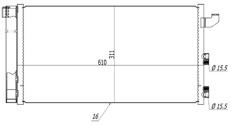 Klima Kondenseri Fıat Panda 1.1İ-1.2İ 03 > Oto.-Mek. ORIS CFI771016