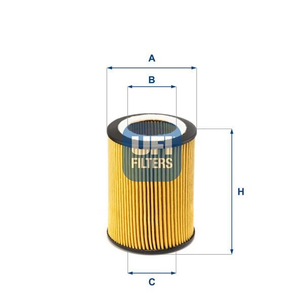 Yağ Filtresi Hyundaı Accent Admıre Getz 1.5L D3ea Crdi 3 Silindir Dizel 02-05 UFI 2507100