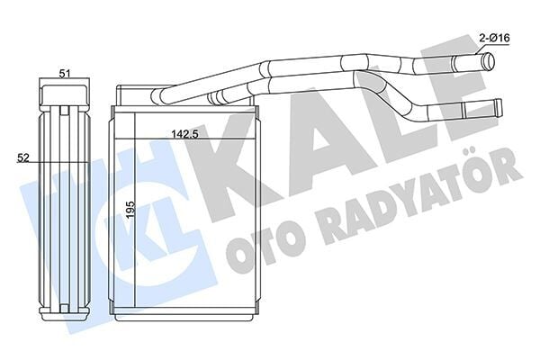 Kalorifer Radyatörü Ford Fiesta/Fusion 02> KALE 370565