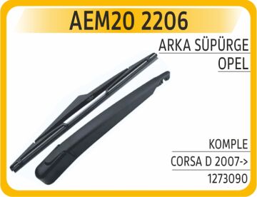 Arka Silecek Kolu Süpürgesi Komple Opel Corsa D 2007-> AEM20 2206