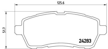 Ön Balata Fıesta Vı 1.4-1.4Tdci 1.6 Tdcı 08 >Swıft 10 > Justy 07 > Mazda Iı 07 > Sırıon 08 > BREMBO P24072