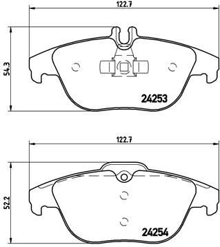 Fren Balatası Arka Mercedes W204 S204 X204 C207 A207 BREMBO P50068