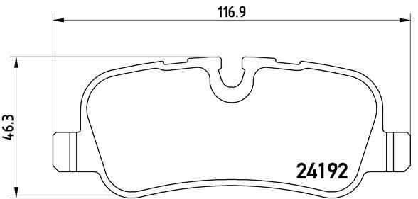 Fren Balatası Arka Land Rover Dıscovery L319 Range Rover L322 L320 VALEO 670742