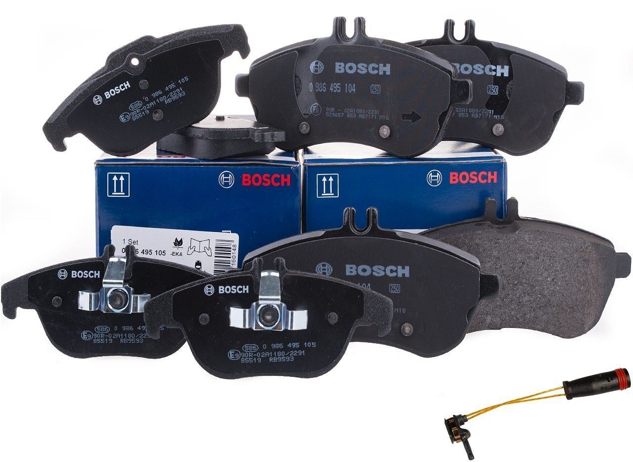Mercedes W204 Kasa C200 Kompressor Ön Ve Arka Fren Balata Seti Bosch Marka 0986495105 - 0986495104 - 60-201-008 - F0300001