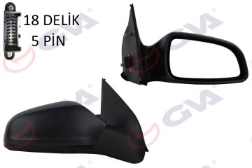 Dış Dikiz Aynası Sağ Astra H 04> Elektrikli Isıtmalı Konveks 5 Fiş Vm-968Ehr GVA 1090125