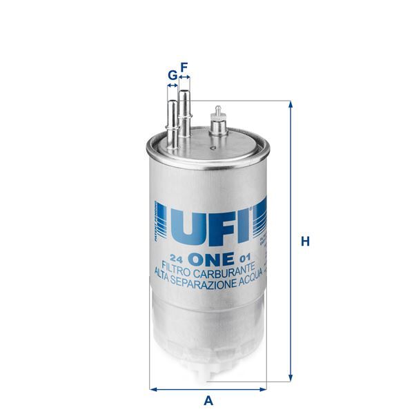 Yakıt Filtresi Combo 12> Bıpper-Nemo 1.3 Hdı Boxer-Jumper 3.0 Fıorıno-Doblo-Lınea 07 > 1.3-1.6 Jtd- Punto Iıı 1.3Jtd-1.9Jtd-Stılo 1.9Jtd UFI 24ONE01