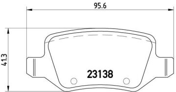 Fren Balatası Arka Mercedes W168 W169 W245 W414 BREMBO P50058