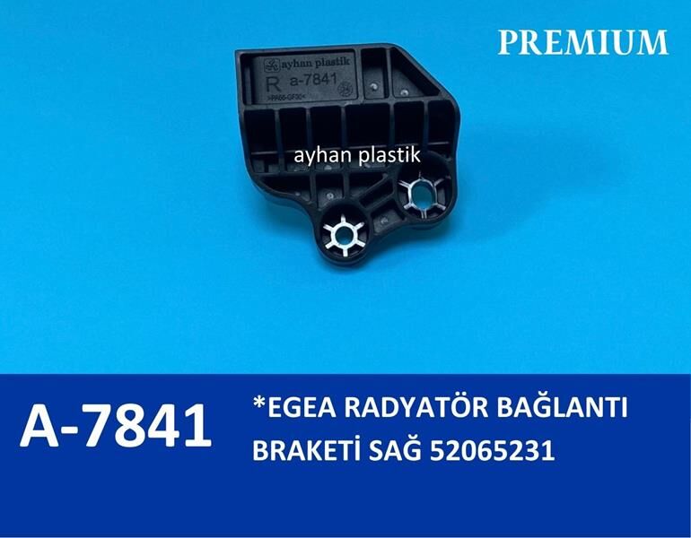Radyatör Bağlantı Braketi Sağ Egea 21.5 X 19 Cm Poşet AYHAN A7841