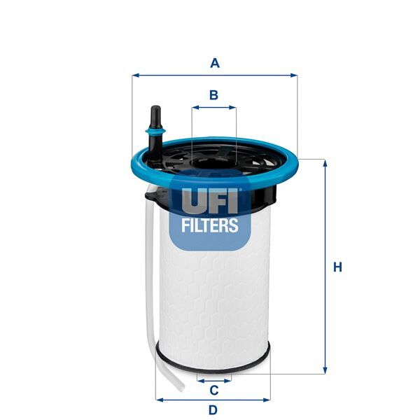 Yakıt Filtresi Doblo-Egea-Combo D 1.3-1.6-2.0 Mjtd 16V-500 1.3 16V Mjtd 2012 > UFI 2605200