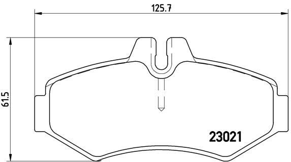 Fren Balatası Arka Mercedes W463 B901>B904 . Vw Lt 28-35-46 BREMBO P50020