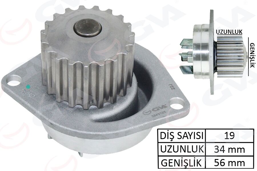 Devirdaim 106-206-307-C2-C3-C4-Saxo-Xsara-Berlıngo-Partner 1.6 16V-Dfm Succe 1.6 16V 09-13 Tu5jp4 GVA 5243125