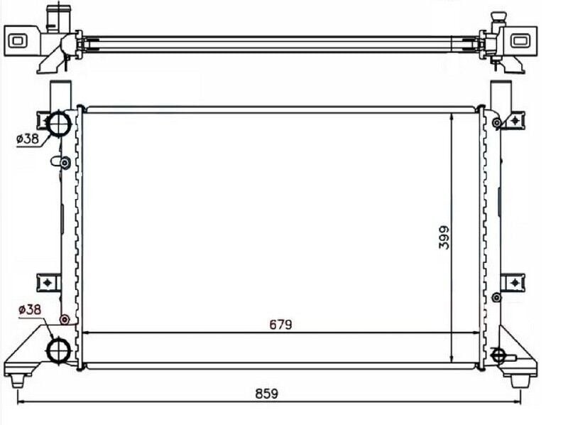 Radyatör Lt28-35-Lt28-46 2.5Tdı-2.8Tdı Ac Klimasız Mek 685X415x34 ORIS MVW813034