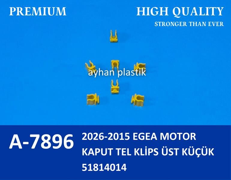 Motor Kaput Cubuk Klıpsı Fıat Egea 15> AYHAN A7896