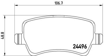 Fren Balatası Arka Ford S-Max 09> Galaxy Iıı 06> . Volvo S60 10> S80 06> V60 V70 06> Xc60 08> Xc70 0 6> . Land Rover Freelander Iı L359 Range Rover Evoque L538 BREMBO P24078