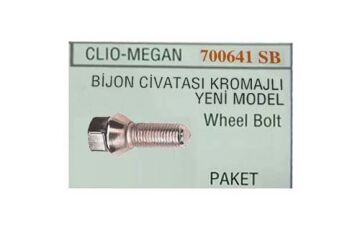 Bijon Cıvatası Y.M. Clıo-Mgn Delikli Pullu Kromajlı SES 700641SBC