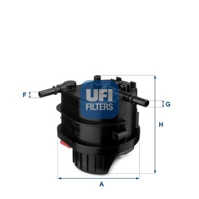 Yakıt Filtresi Peugeot P307-P207-P206-Bıpper-Nemo-C3-C2 1.4 Hdı-Fusıon-Fıesta 1.4Tdcı UFI 2401500
