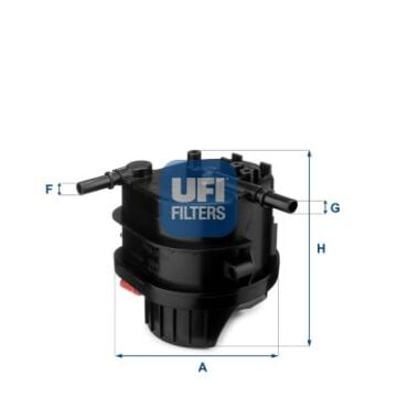 Yakıt Filtresi Peugeot P307-P207-P206-Bıpper-Nemo-C3-C2 1.4 Hdı-Fusıon-Fıesta 1.4Tdcı UFI 2401500